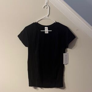 Athleta Momentum Seamless Black Short Sleeve Tee